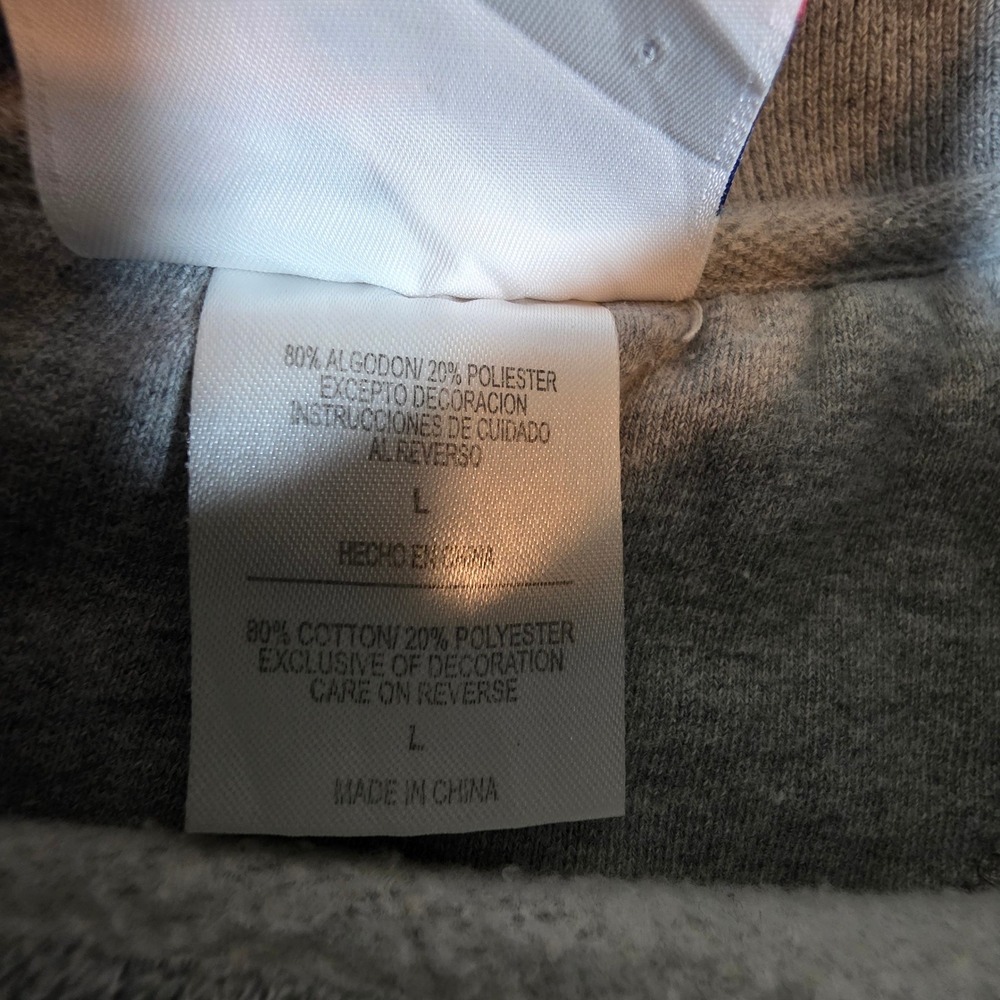 Vintage MC Sport Gray Embroidered Deer Buck Sweatshirt Mens Large Pullover - Picture 4 of 8